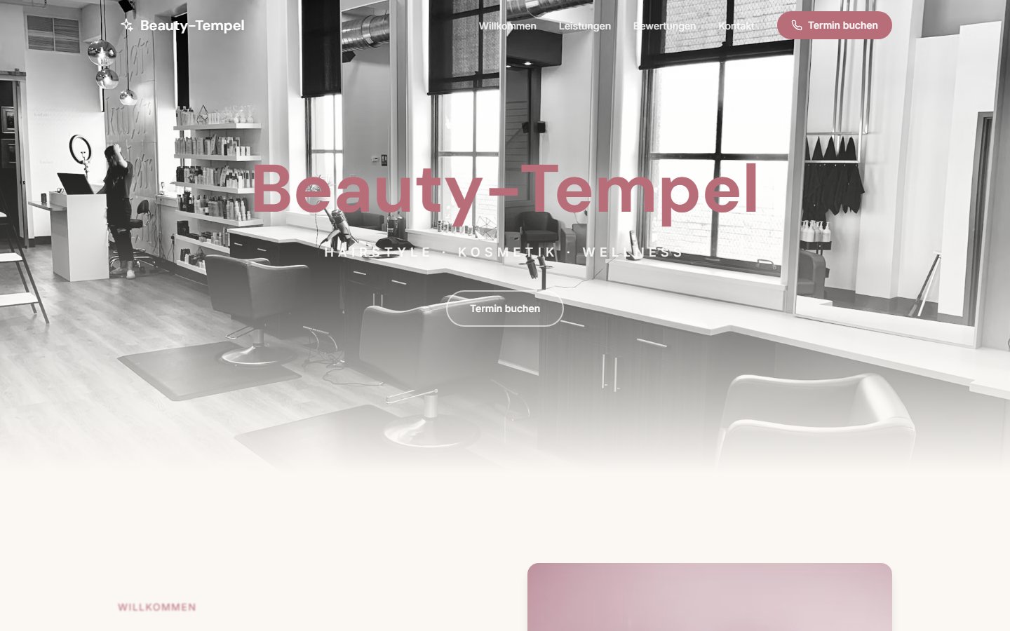 Beauty-Tempel Website