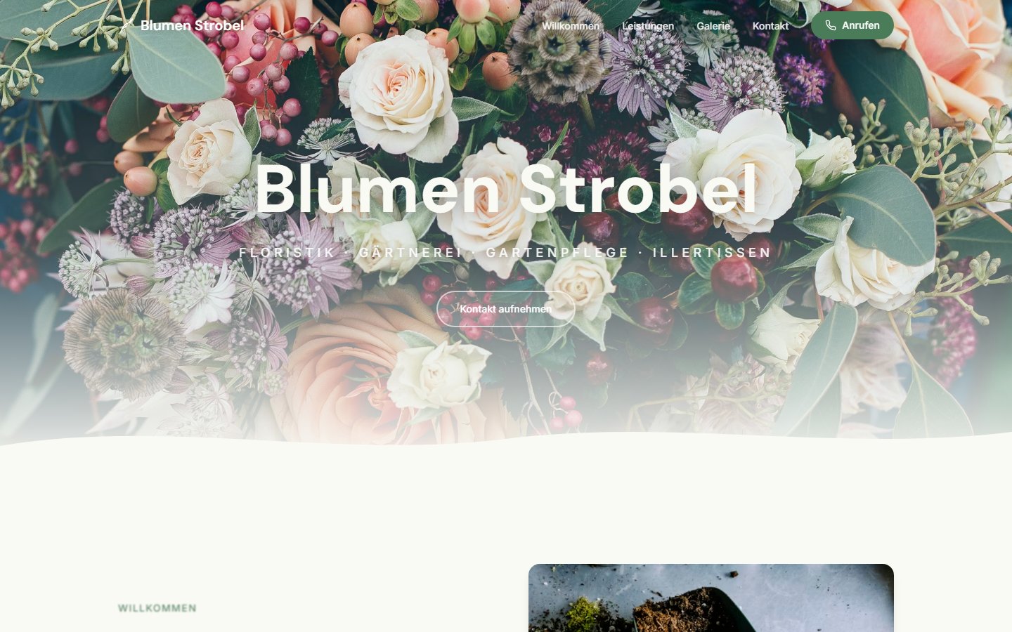 Blumen Strobel Website