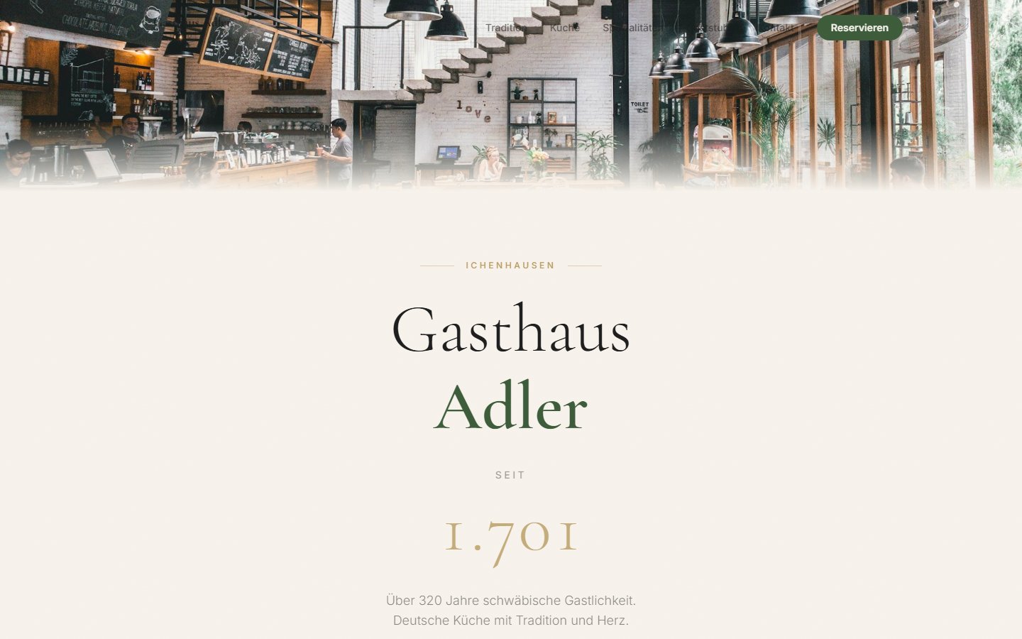 Gasthaus Adler Website