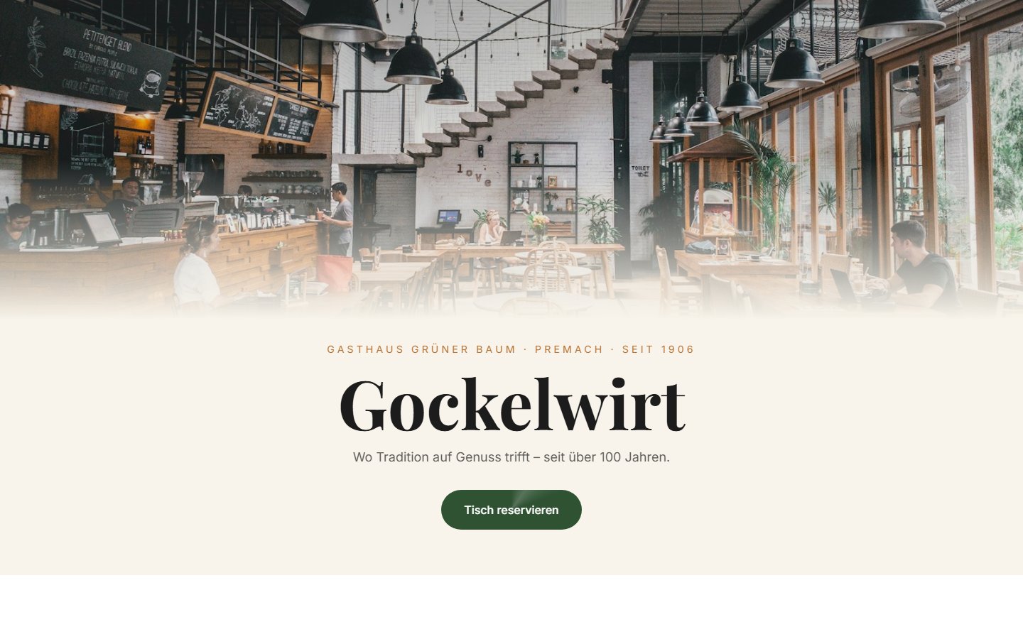 Gockelwirt Website